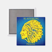 ,Blacksburg High School~Amerikanischen Ureinwohner Magnet (Vorderseite/Rückseite)