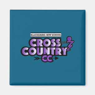 Blacksburg New School Cc Running Club Langarmshirt Magnet