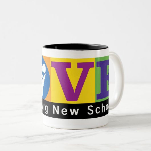 Blacksburg New School Merch Tasse (VorderseiteRechts)