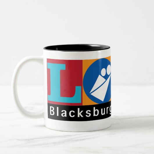 Blacksburg New School Merch Tasse (Links)
