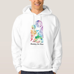Blacksburg New School Rainbow Clubs Art Logo Hoodie