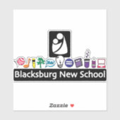 Blacksburg New School Spirit Sticker (Blatt)