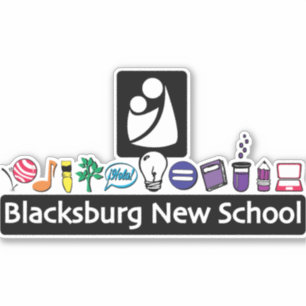 Blacksburg New School Spirit Sticker