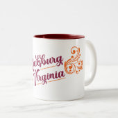 Blacksburg, Va-Tasse Zweifarbige Tasse (VorderseiteRechts)