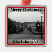 Blacksburg, VA.Weihnachtsschmuck Ornament Aus Metall (Vorne)