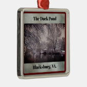 Blacksburg, VA.Weihnachtsschmuck Ornament Aus Metall (Rechts)