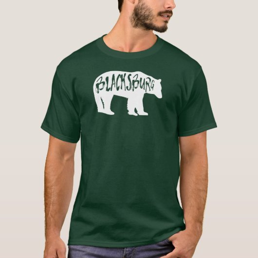 Blacksburg Virginia Bear T-Shirt (Vorderseite)