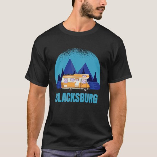 Blacksburg Virginia Camp Motorhome RV VA Caravan M T-Shirt (Vorderseite)