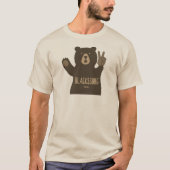 Blacksburg Virginia Friedensbär T-Shirt (Vorderseite)