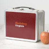 Blacksburg, Virginia Metal Lunch Box (Beispiel)