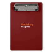 Blacksburg, Virginia Mini Clipboard Mini Klemmbrett (Vorderseite)