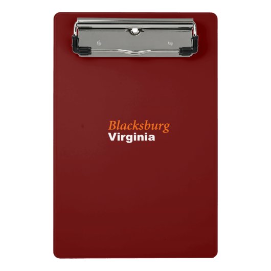 Blacksburg, Virginia Mini Clipboard Mini Klemmbrett (Vorderseite)