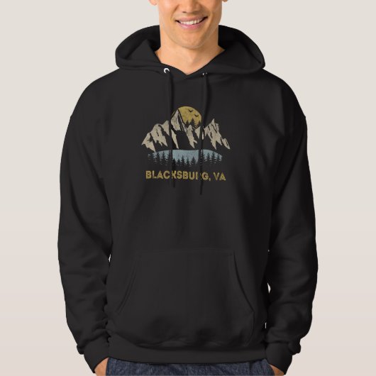 Blacksburg Virginia Mountain Sunset Sunrise VA Hoodie (Vorderseite)