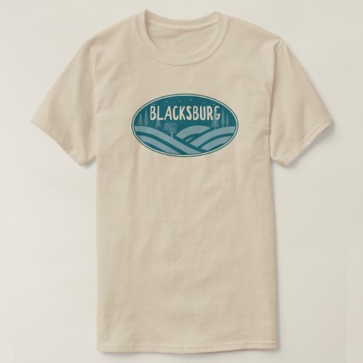 Blacksburg Virginia Outdoor T-Shirt (Design vorne)