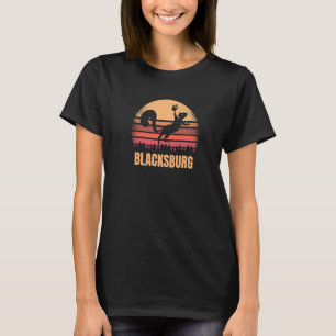 Blacksburg Virginia Störche Eichhörnchen Vintag Va T-Shirt