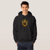 Blacksburg Virginia USA Sonnenblumendesign Hoodie (Vorne ganz)