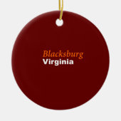 Blacksburg, Virginia-Verzierung Keramikornament (Vorne)