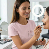 BlackScriptMitarbeiterName Geschäft-Logo Make-up T-Shirt