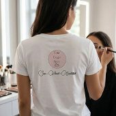 BlackScriptMitarbeiterName Geschäft Logo Make-up T-Shirt
