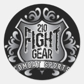 Blackshirtshieldbg Runder Aufkleber (Vorderseite)