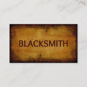Blacksmith Antique Brushed Business Card Visitenkarte