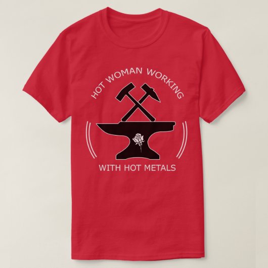 Blacksmith Anvil Hammer Forge T-Shirt (Design vorne)