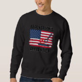 Blacksmith Apprentice Patriotic Us Flag Sweatshirt (Vorderseite)
