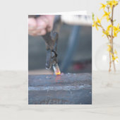 Blacksmith at Work Karte (Gelbe Blume)