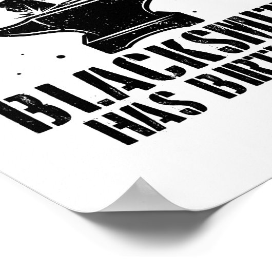 Blacksmith Birthday Geschenk Poster (Ecke)