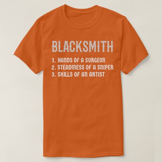 BLACKSMITH Blacksmith Definition T T-Shirt (Design vorne)