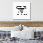 Blacksmith Blacksmithing Forging Craftsman Anvil Leinwanddruck (Insitu (Schlafzimmer))