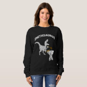 Blacksmith Dinosaurs Tongs Blacksmithing T Rex Di Sweatshirt (Vorne ganz)