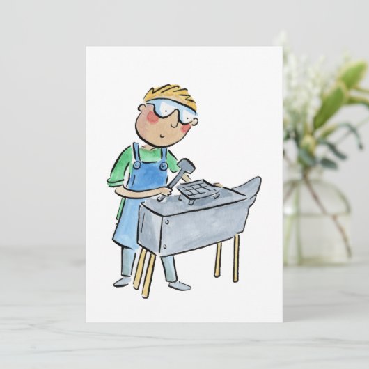 Blacksmith Einladung (Stehend Vorderseite)