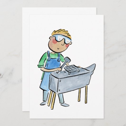 Blacksmith Einladung (Vorne/Hinten)