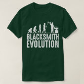 Blacksmith Evolution Silhouetten Anvil T T T-Shirt (Design vorne)