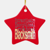 Blacksmith Extraordinaire Keramik Ornament (Hinten)