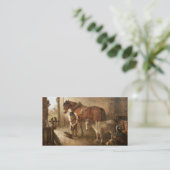 Blacksmith Farrier Business Card Visitenkarte (Stehend Vorderseite)