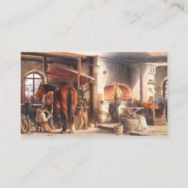 Blacksmith Farrier Business Card Visitenkarte