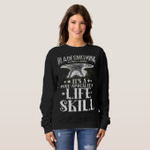 Blacksmith Fire Forged Knives Bladesmith Knife Fo Sweatshirt (Vorne ganz)