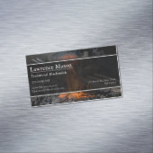 Blacksmith Forge Foto Magnetic Business Card Magnetische Visitenkarte (Beispiel)