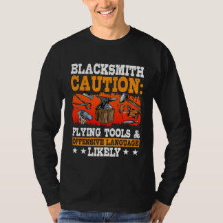 Blacksmith Forge Metalworker Metal Pounder Anvil T T-Shirt