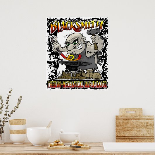 Blacksmith Forge Poster (Küche)