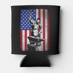 Blacksmith Forge USA Flag Dosenkühler