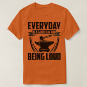 Blacksmith Gift Idea Forging Anvil Farrier Forge T T-Shirt (Design vorne)