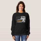 Blacksmith Hammer Anvil Flag Knife Maker Stahl Pre Sweatshirt (Vorne ganz)