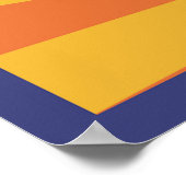 Blacksmith Hammering Retro Strongman Labour Poster (Ecke)