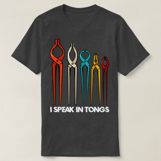Blacksmith ich spreche in Tongs Funny Blacksmith S T-Shirt (Design vorne)