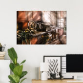 Blacksmith - In meiner Großvaterwerkstatt Poster (Heimbüro)