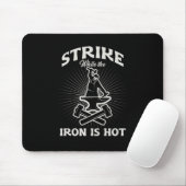 Blacksmith Iron Hammer Forging Farrier Forge Gesch Mousepad (Mit Mouse)