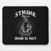 Blacksmith Iron Hammer Forging Farrier Forge Gesch Mousepad (Vorne)